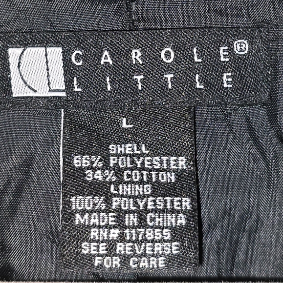 GORGEOUS Vintage 90s 3 Button Blazer ◼️◻️Chevron/Vegan Leather Trim, Size: Large - Picture 4 of 16